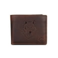 thumbnail image 1 of Cartera para hombre Karla Hanson de piel marrón con bloqueo RFID, 1 of 4