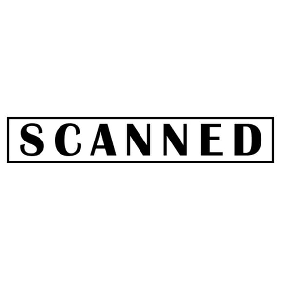 Printtoo Scanned Self Inking Rubber Stamp Pre-Inked Office Stamp- Home Office Business Stationery, Black- 42 x 9 mm