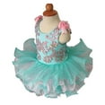 thumbnail image 2 of Jenniferwu G070A Infant Toddler Baby Newborn Little Girl's Pageant Party Birthday Dress Mint Size 3T, 2 of 4