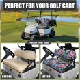 thumbnail image 4 of HUIACONG Floral Leaves Navy Easy On/Off Golf Cart Seat Covers 2 Piece, Breathable Soft Comfortable Golf Cart Seat Protector for EZGO 2-Seat Golf Carts, 4 of 7