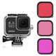 thumbnail image 1 of Funda impermeable para carcasa negra, funda protectora para buceo bajo el agua con 3 filtros de paquete, 1 of 5