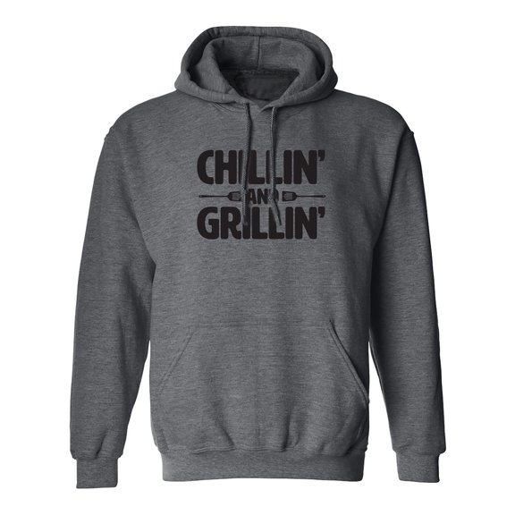 Chillin' And Grillin' Adult Hooded Sweatshirt