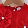 thumbnail image 7 of Tisuna Girls Dress Infant Cartoon Print Sleeveless Crew Neck Dresses Casual Soft Summer Girls Daily Wear Red Size 12-18 Months, 7 of 7