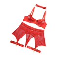 thumbnail image 2 of Conjunto de lencería sensual jinwen Ropa interior de mujer Rojo M, 2 of 8