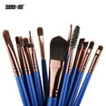 thumbnail image 4 of Makeup Brushes 15 PCs Makeup Brush Set, Premium Synthetic Foundation Brush, Blending, Face Powder, Blush, Concealers, Eye Shadows, Make Up Brushes Kit, 4 of 5