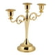 thumbnail image 5 of Candelabro de metal de 3 brazos, estilo europeo, para bodas, decoración del hogar (dorado), 5 of 15