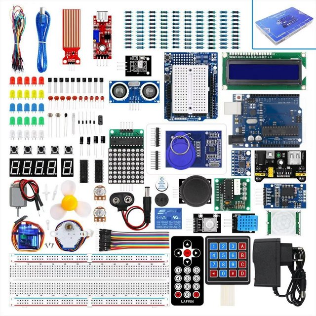 Bamboohart Kit de Démarrage de Projet Méga R3 avec Tutoriel Compatible avec Projets Arduino IDE STEM pour Enfants Adolescents Adultes Kits de Robotique et d'Ingénierie