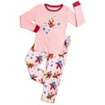 thumbnail image 2 of Leveret Girls 2 Piece Christmas Pajama Set 100% Cotton Top & Fleece Pants (Size 2 Toddler-14 Years), 2 of 2