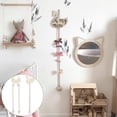 thumbnail image 2 of Hair Bow Holder Eco-friendly Hollow Pattern Wood Cute Ornament Hairpin Storage Rope for Kids Room, 2 of 10