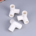 thumbnail image 4 of CIMAXIC 10PCS 3-way Joint PVC Links Fitting Water Pipe Connector (White),1.77"X1.77"X1.77", 4 of 4