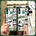 thumbnail image 2 of LYM-Phone Case For Itel A56/A56 Pro, Back Cover Anti-knock Kickstand protective Cute Cartoon Soft case panda Phone Holder ring Lanyard Durable Fashion Design Anti-dust Shockproof, 2 of 9