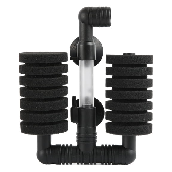 NFTIGB Aquarium Bio Sponge Filter Double Head Oxygenated High Density Porous Mini Fish Tank Air Filter for Fresh and Saltwater