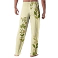thumbnail image 3 of Domuza Men's St Patricks Day Pajamas Pants Shamrock Graphics Elastic Waist Drawstring Home Trousers Soft Loose Fit Lounge Sleep Pants with Pockets Dark Green M, 3 of 5