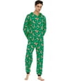 thumbnail image 4 of Zukuco  Family Christmas Pajamas Matching Sets, Xmas PJs Matching Set , Holiday Family Sleepwear Sets Long Sleeves Hoodie PJ's, 4 of 6