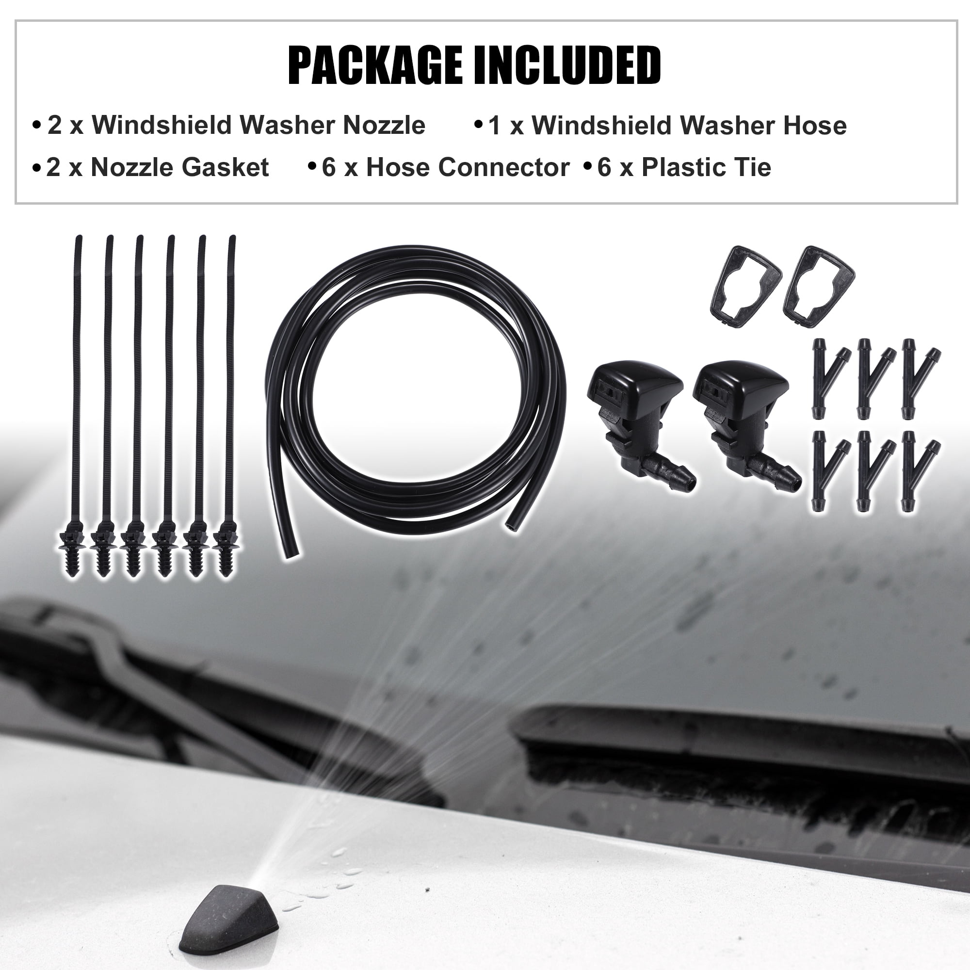 Unique Bargains 1Set Windshield Washer Nozzle for Chrysler 300 C S Touring 2023