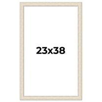 23x38 Frame White Real Wood Picture Frame Width 1.75 inches | Interior Frame Depth 0.5 inches |