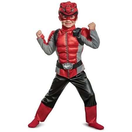 Disguise Power Rangers Beast Morpher Toddler Classic Red Ranger Muscle Halloween