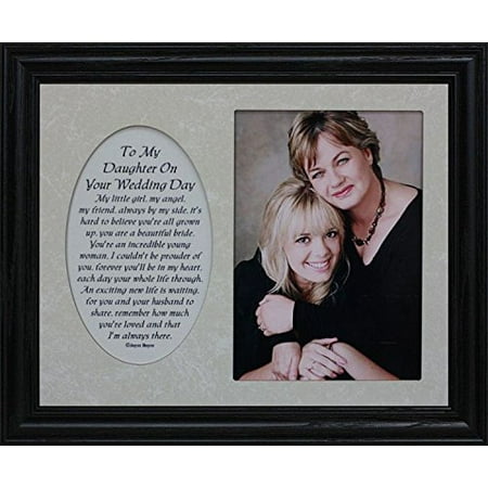 8x10 To My Daughter On Your Wedding Day Photo Poetry Frame