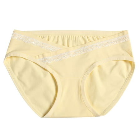 Bigersell No Show Panties for Women Clearance Seamless Panties Bikini Panty Style P-290 Spandex Thong Panties Ladies Thong Briefs High Waist Women s Bikini Panties Yellow XL