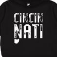 thumbnail image 3 of Inktastic Cincinnati, Ohio Distressed Font Toddler Hoodie, 3 of 4