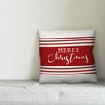 thumbnail image 2 of Creative Products Merry Christmas Farmhouse Stripe 16x16 Spun Poly Pillow, 2 of 2