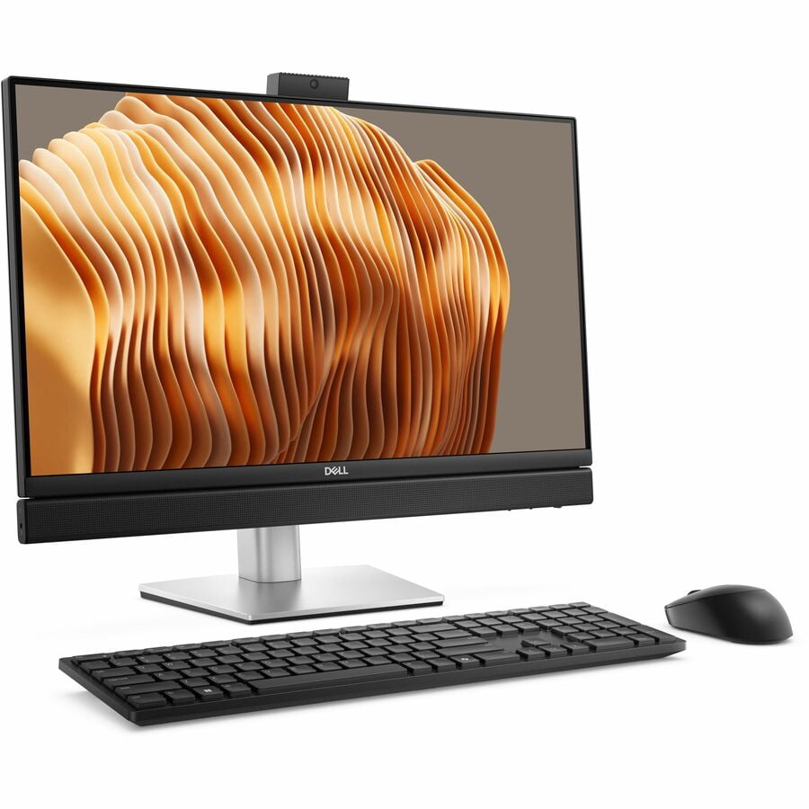 Dell Pro 24 QB24250 All-in-One Computer - Intel Core Ultra 7 265 - 16 GB - 256 GB PCI Express NVMe 4.0 SSD - 23.8" Full HD Touchscreen - Desktop - Silver - Intel Q870 Chip - 1920 x 1080 - Windows 1...