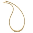 thumbnail image 2 of 14K Yellow Gold Fancy Necklace Chain Polished Graduated Link 18 inch 8 mm, 2 of 6