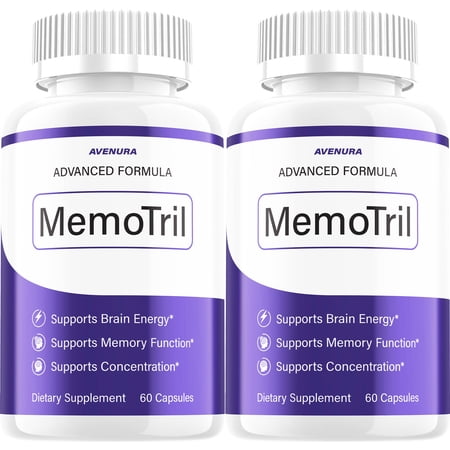 Memotril Capsules – Memotril Natural Blend Memory Focus Support Supplement, 2 Pack, 120 Capsules