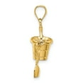 thumbnail image 2 of 14K 3D NAGS HEAD Bucket w/Shovel Charm K7863, 2 of 4