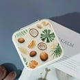 thumbnail image 4 of Creowell Small Jewelry Box for Women Shells Palm Leaves Coconut Design White, 4 of 5