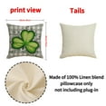 thumbnail image 5 of KCEHTA St Patricks Day Pillow Covers 18x18 Green Shamrock Pillowcase for Couch Sofa Bed Home Decor, 5 of 5