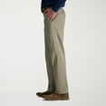 thumbnail image 3 of Men's Haggar®&nbsp;Wrinkle Free Performance Khaki Classic Fit Flat Front Pant Color: Sand Size: 40X30, 3 of 4
