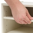 thumbnail image 4 of IRIS TACHI 3 Shelf Modular Wood Storage Organizer Box with Adjustable Shelves, Off White, 4 of 9