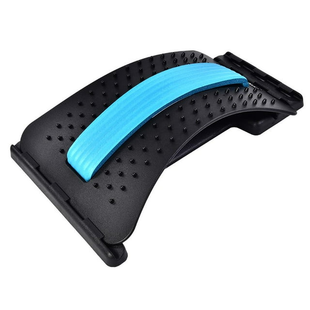 Qiilu Back Stretcher Lower Lumbar Muscle Massage Support Pain Relief Fitness Tool, Back Stretcher Support,Back Stretcher