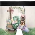 thumbnail image 4 of Easter Egg German Shepherd Bunny Ear Welcome Spring Truck All Over Print Boxer Briefs Underwear for Men Dad Alsatian Dog Lover Gifts - 12002, 4 of 6