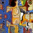 thumbnail image 2 of Bolokofsky, Ronald 20x20 Black Ornate Wood Framed with Double Matting Museum Art Print Titled - Displacement I, 2 of 4