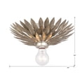 thumbnail image 5 of 500-SA Crystorama Lighting Broche - One Light Sconce in Traditional and Contemporary Style - 11 Inches Wide by 3.5 Inches High-Antique Silver Finish, 5 of 8