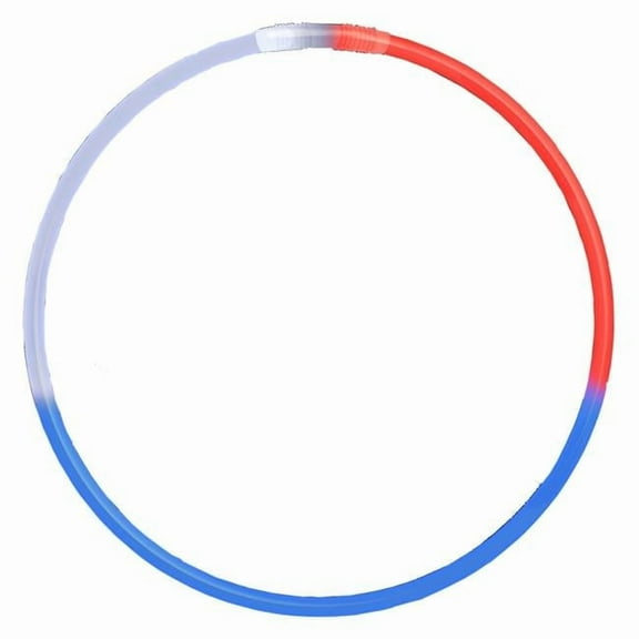 Glow Necklace Tri Color Tube of Fifty, Red, White & Blue