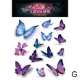 thumbnail image 1 of Autocollants de Tatouage Papillon 3D Étanches pour Poignet Clavicule Mignon P7Z7, 1 of 9