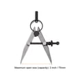 thumbnail image 3 of Spring Joint Caliper 3 inch/75mm Steel Spring Divider Caliper for Metal Wood Drawing, 3 of 5