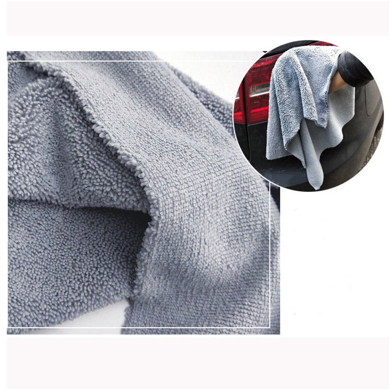 Super Absorbent Car Wash Towel Coral Velvet Soft Cleaning Drying Cloth 40x40cm 