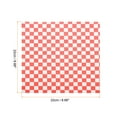 thumbnail image 2 of 100pcs Square Checkered Pattern Wax Paper Sheets 7" x 7", Blue, 2 of 7