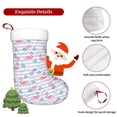 thumbnail image 5 of Salouo Flamingo and Pineapple Print Christmas Stockings,Large Xmas Stocking Set of 1 Holiday and Farmhouse Stocking for Christmas Holiday Party Decoration(17.7*11 Inch), 5 of 7