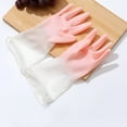 thumbnail image 4 of Juego de 3 pares de guantes de goma para limpieza de cuencos, impermeables, para lavandería, protectores de manos, de cocina y lavavajillas (tallas surtidas), 4 of 5