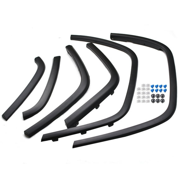 Panlongic 6 PCS For Jeep Grand Cherokee Wheel Arch Fender Flare Molding Trim Set 2011-2016