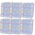 thumbnail image 1 of Toalla de algodón puro para niños, toalla pequeña de algodón, jacquard, gasa de seis capas, toalla para niños, 1 of 5