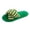 Green, variant on SBYOJLPB Women's Winter Striped Slippers Plush Lined Warm Comfortable Indoor Open-Toe Slipper