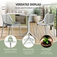 thumbnail image 6 of WestinTrends Playa 23.5" Outdoor Polypropylene Resin Round Patio Bistro Dining Table for 2, Gray, 6 of 6