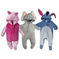 thumbnail image 1 of Kit 3 Mamelucos con Gorro Bordado Disney Piglet, Dumbo, Eeyore Disney KitB376, 1 of 5