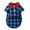 Blue, variant on Plaid Dog Shirt - Cute Boy Dog Clothes and Bow Tie Combo Dog Outfit for Small Medium Large Dogs Cats Birthday Party and Holiday Photos